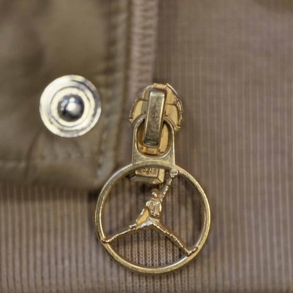 Jordan Brand Tan/Gold Quilted Bomber Jacket - Picture 5 of 9